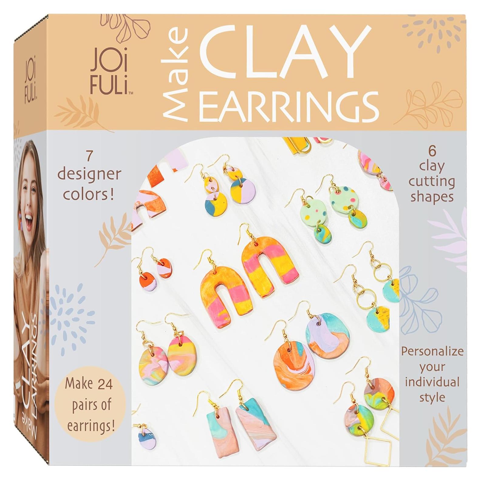 Kit de Manualidades JOiFULi 132 Piezas Aretes Arcilla Polimérica