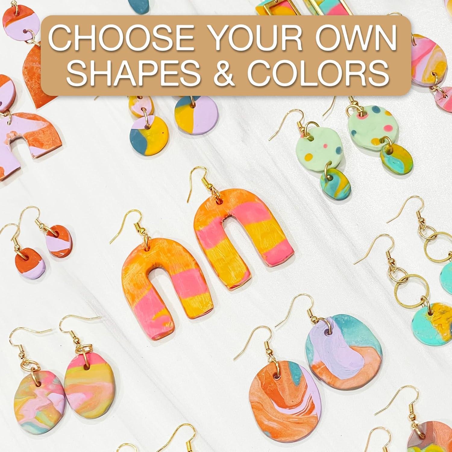 Kit de Manualidades JOiFULi 132 Piezas Aretes Arcilla Polimérica