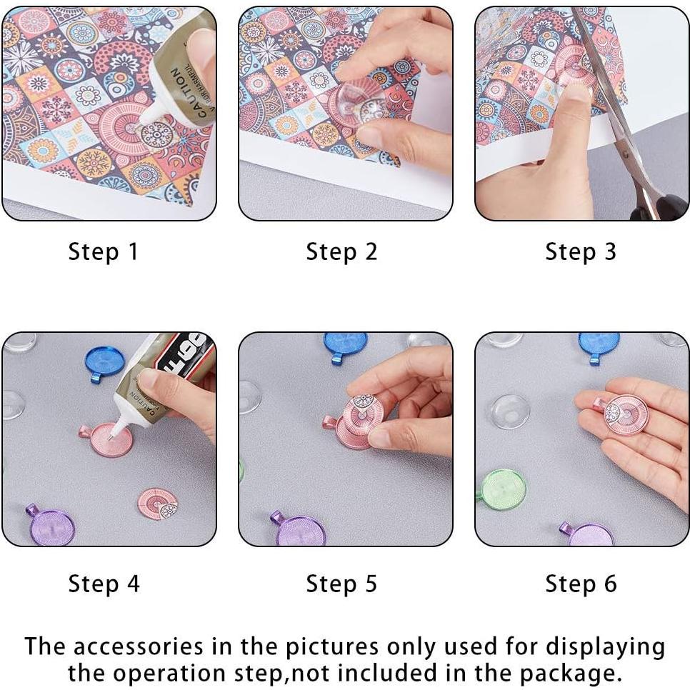 Kit de Bandejas de Colgante PH PandaHall 64pcs 8 Colores