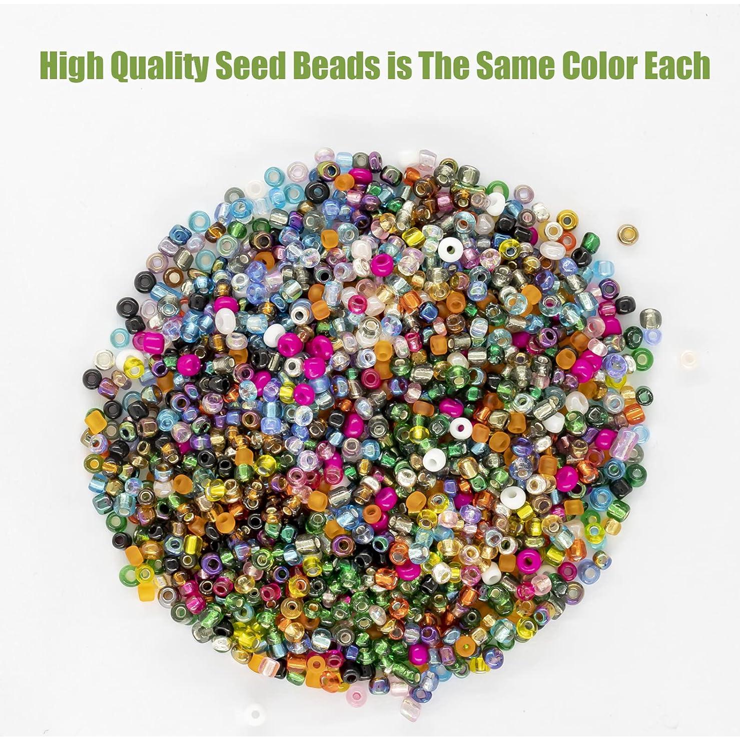 Kit de Cuentas de Vidrio 24000 Pcs Ybxjges 2mm 28 Colores