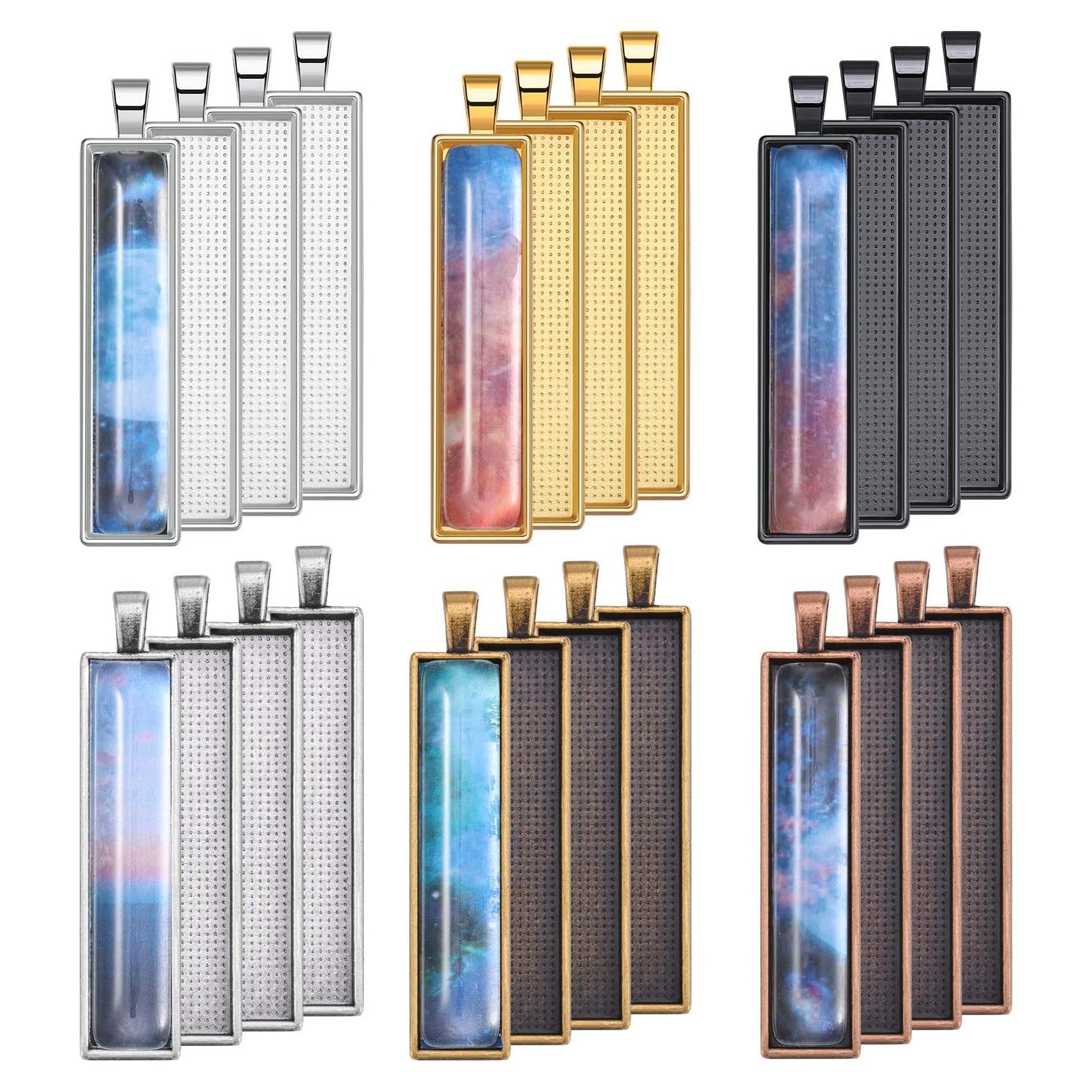 Set de 48 Bandejas Colgantes Hicarer con Azulejos de Vidrio