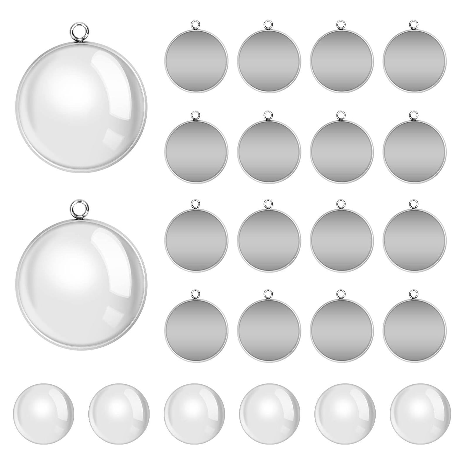 Kit 80Pcs Bandejas Bezel Acero Inoxidable 25mm Winspeed