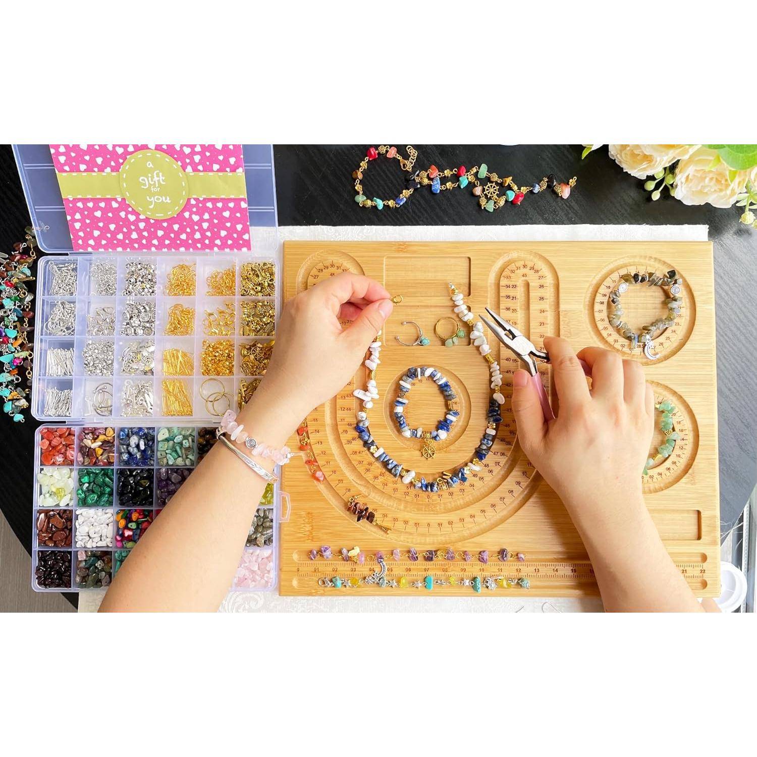 Kit de Fabricación de Joyas Ygorios - 1760 Piezas, Perlas y Accesorios