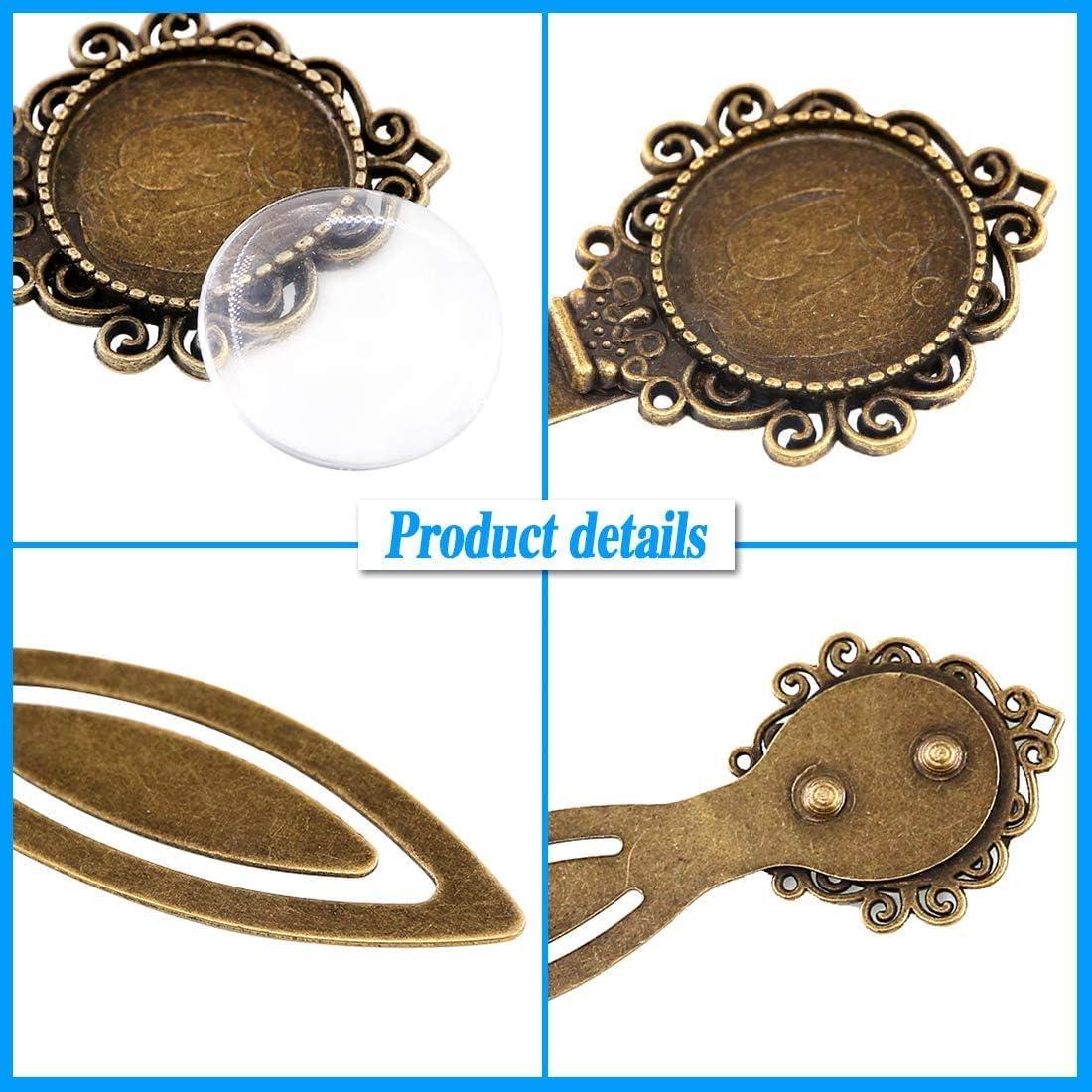 Conjunto de 12 Marcadores de Página de Bronce Antiguo Glarks