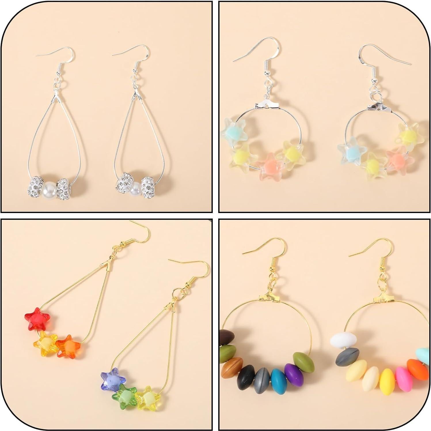 Kit 483 Piezas Aros para Pendientes DIVINA VITAE Oro/Plata