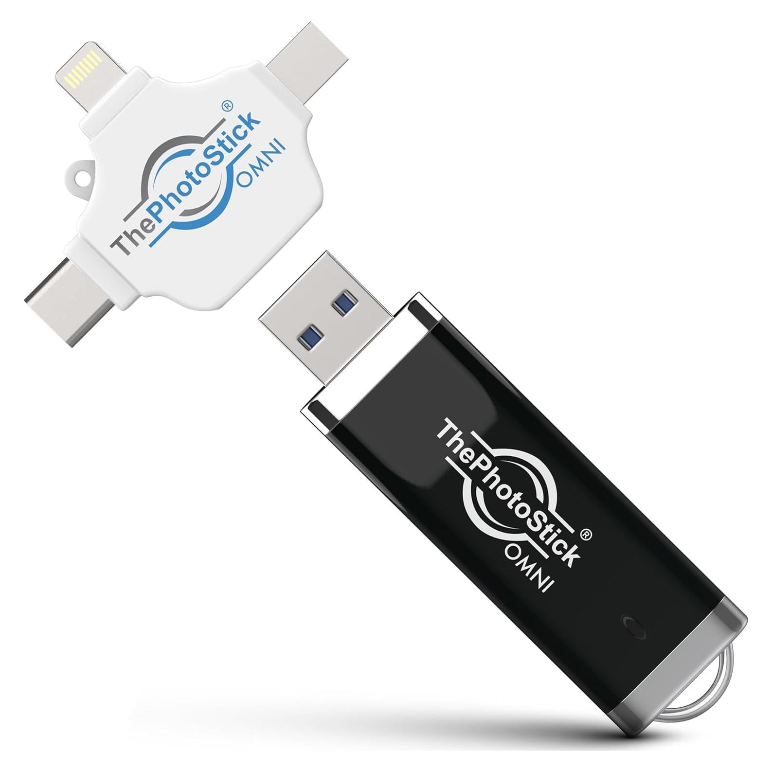 ThePhotoStick Omni 128GB - Respaldo Seguro de Fotos y Videos