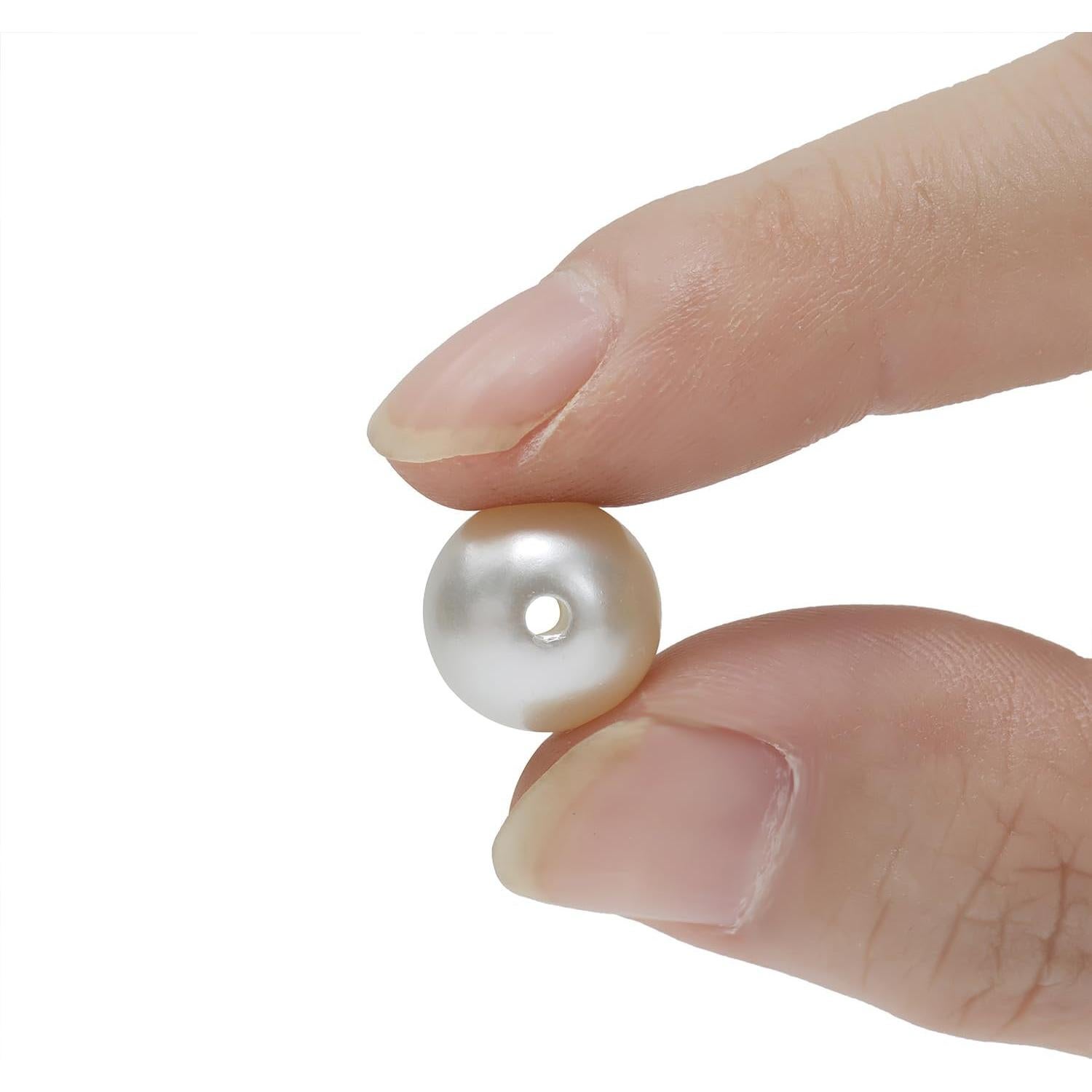 1200 Perlas Redondas para Joyería DIY Hudinsun - 5 Tamaños