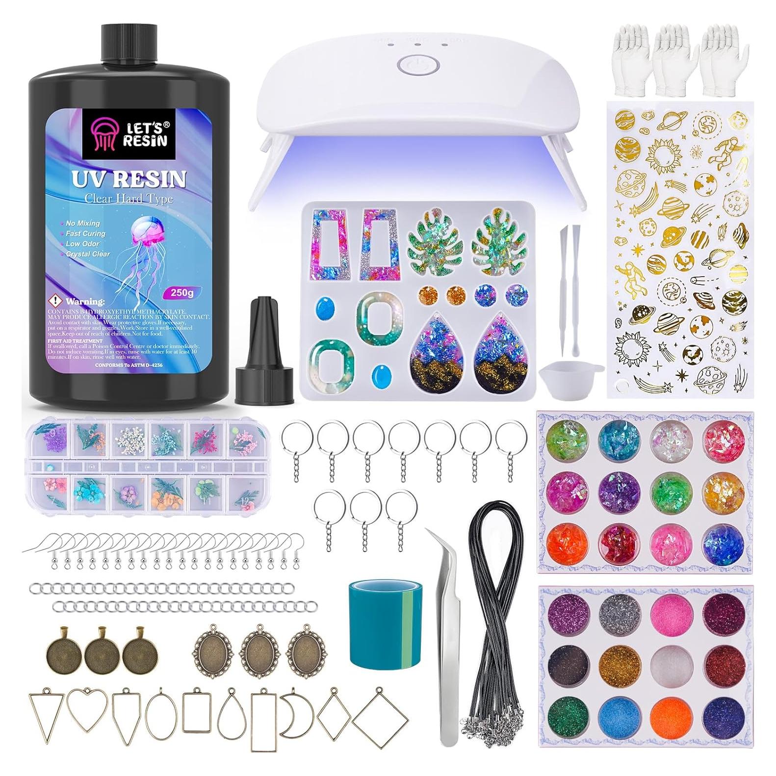 Kit de Joyería de Resina UV LET'S RESIN - 153 Piezas