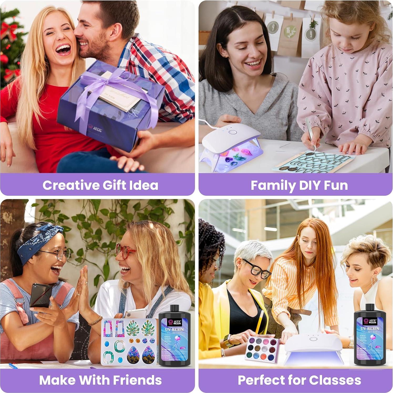 Kit de Joyería de Resina UV LET'S RESIN - 153 Piezas