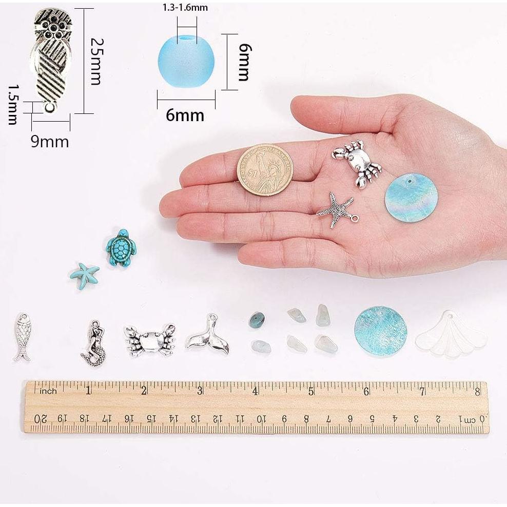 Kit de Hacer Pendientes DIY SUNNYCLUE 10 Pares Estrella de Mar