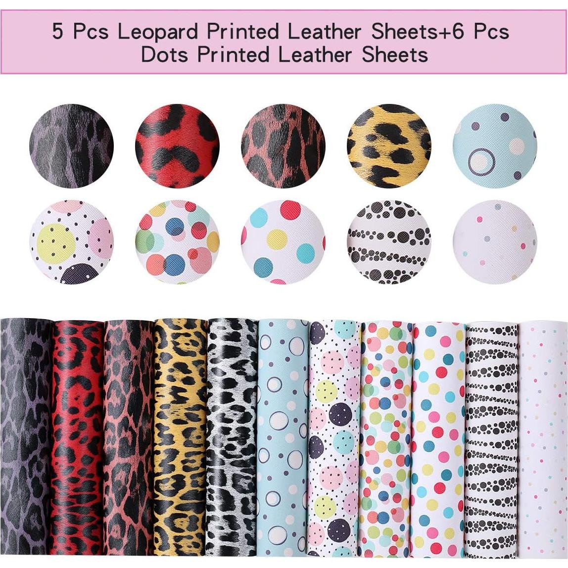 Kit de Aretes de Cuero Litchi - 31 Piezas Multicolor para Adultos