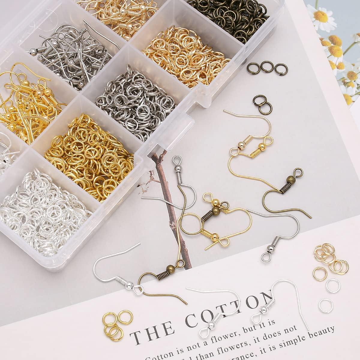 Kit de Ganchos para Pendientes Imino - 130 Ganchos y 1000 Anillas