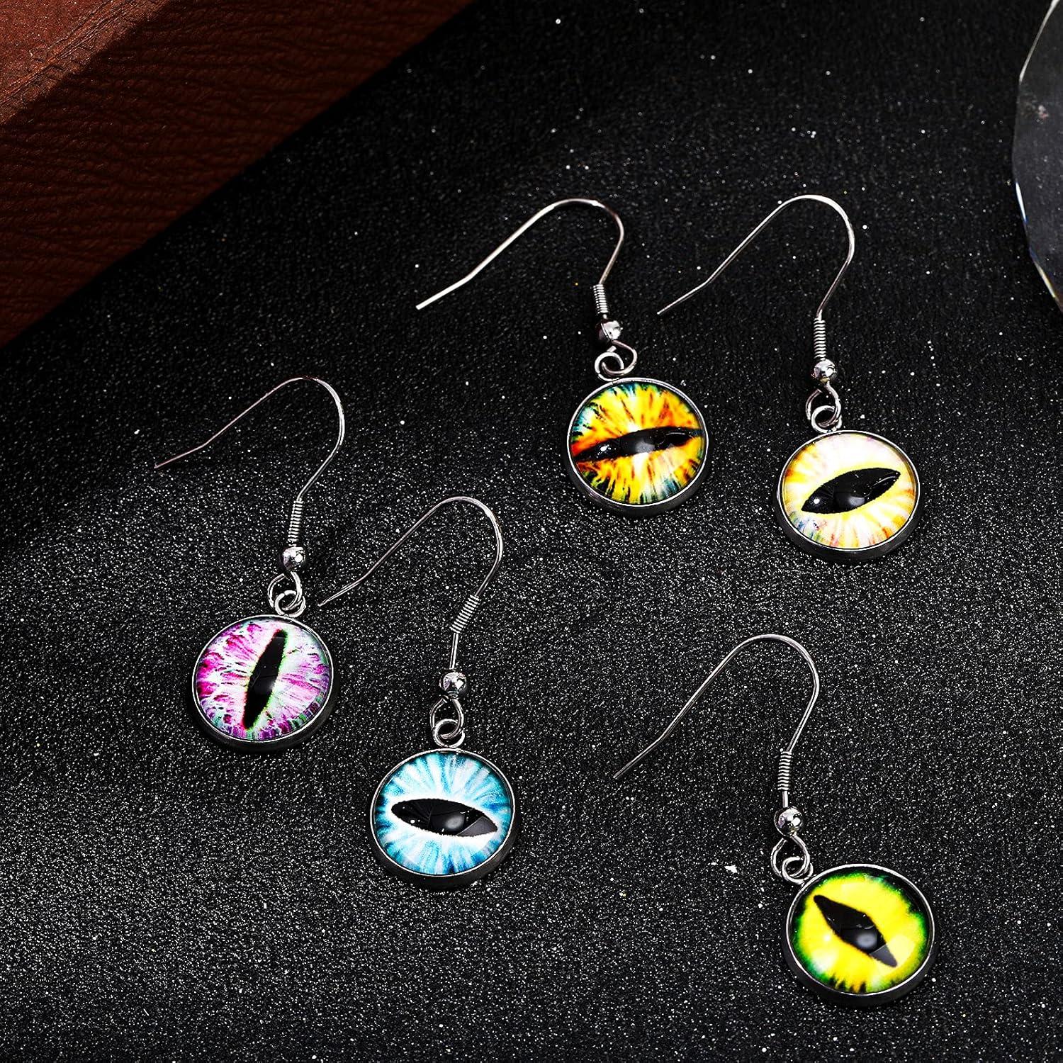 Hicarer 50 Piezas Ganchos de Alambre y Cabochones de Vidrio 12mm