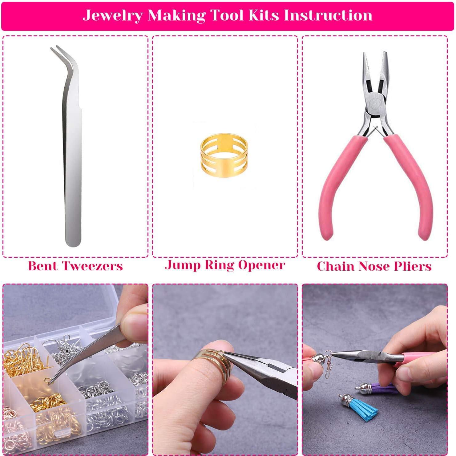 Kit de Fabricación de Pendientes Paxcoo 1350 Piezas con Ganchos y Herramientas