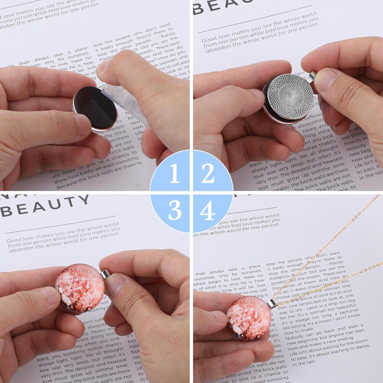 25 Bandejas de Pendientes Redondas Plata Antigua 25mm DIY