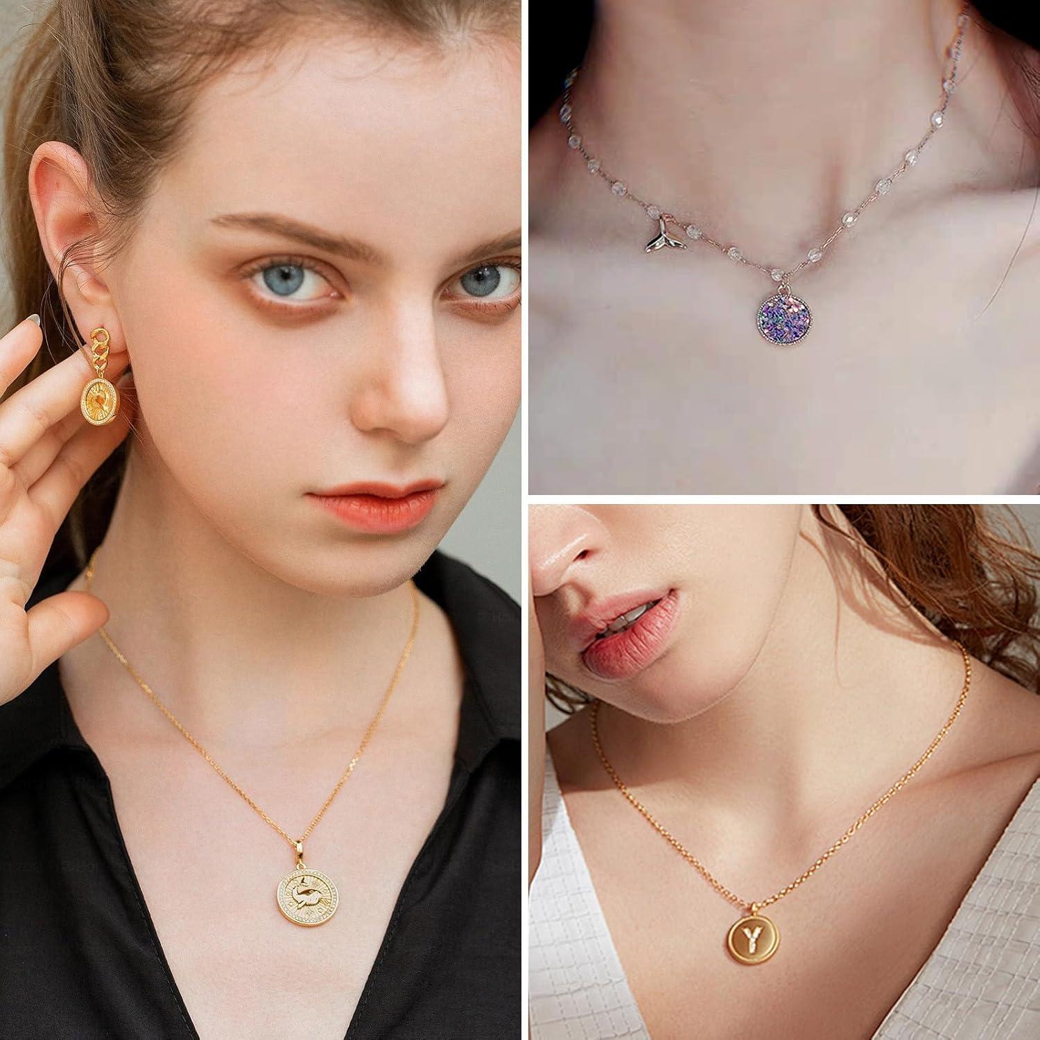 25 Bandejas de Pendientes Redondas Plata Antigua 25mm DIY