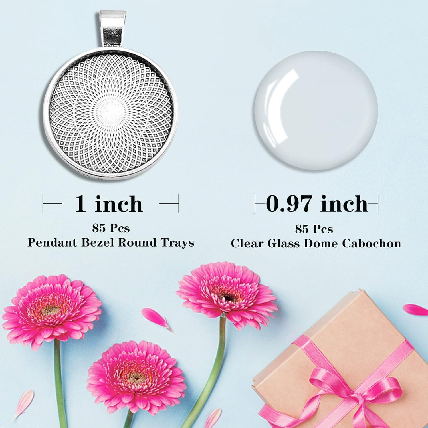 Kit de 170 Bandejas para Colgantes Csdtylh con Cabochón 25mm