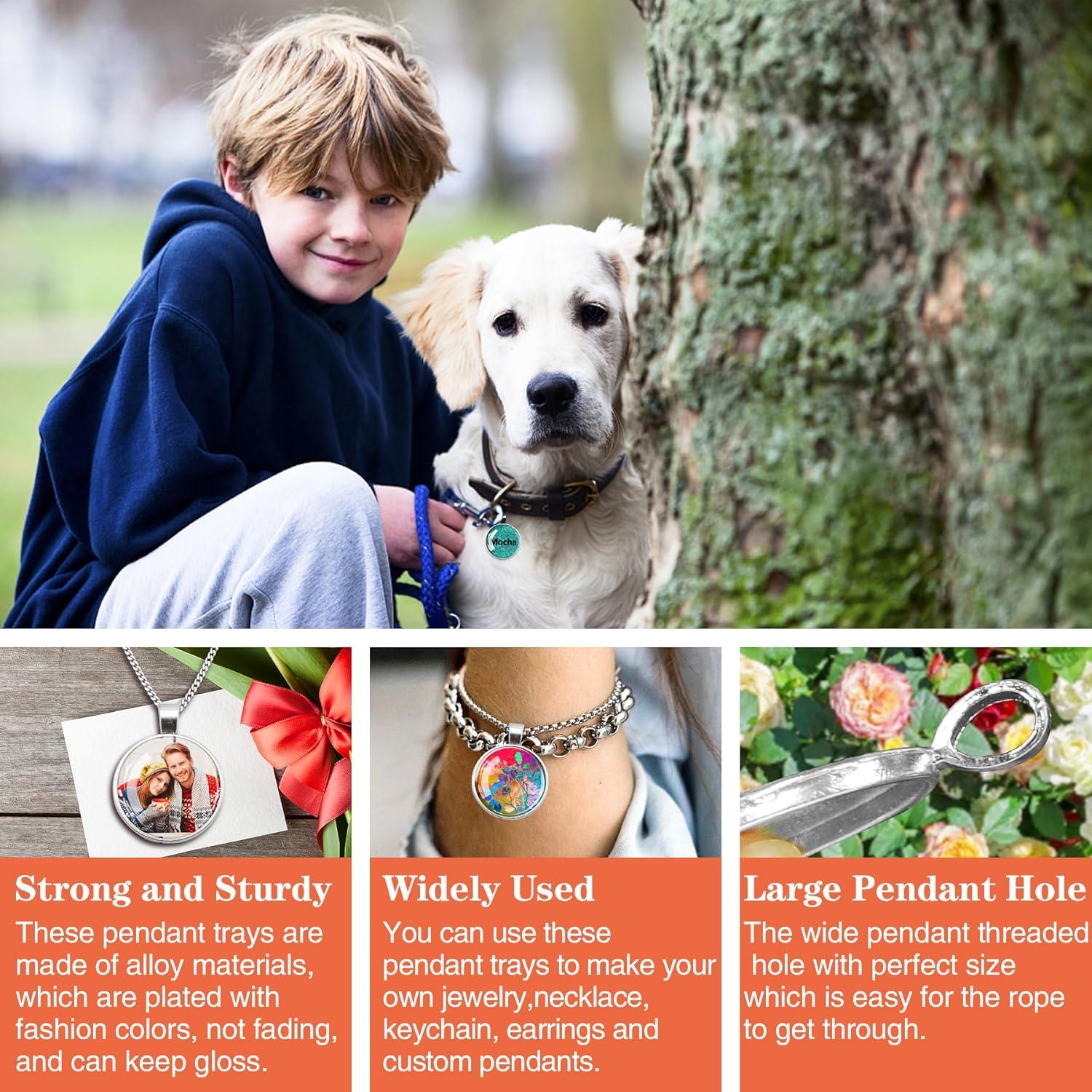 Kit de 170 Bandejas para Colgantes Csdtylh con Cabochón 25mm