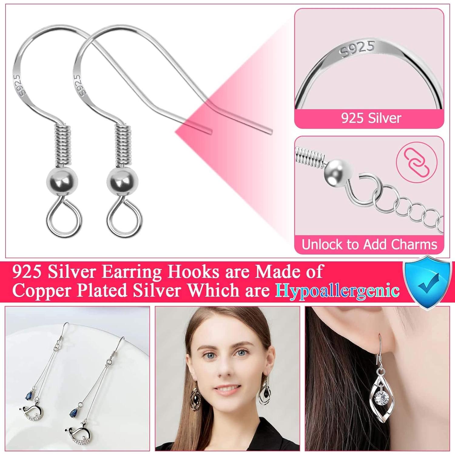 Kit de Fabricación de Pendientes Cludoo - 2393 Piezas Hipoalergénicas