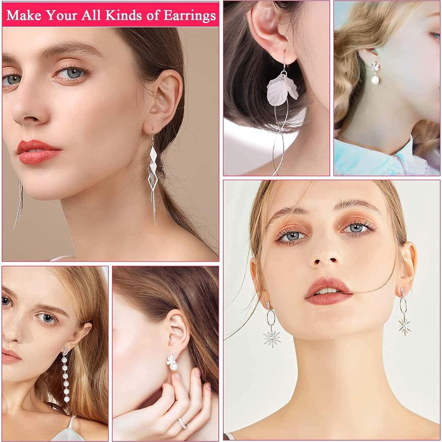 Kit de Fabricación de Pendientes Cludoo - 2393 Piezas Hipoalergénicas