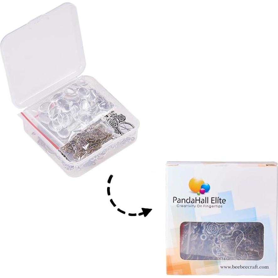 Kit de Pendientes DIY PH PandaHall 92 Piezas 3 Estilos