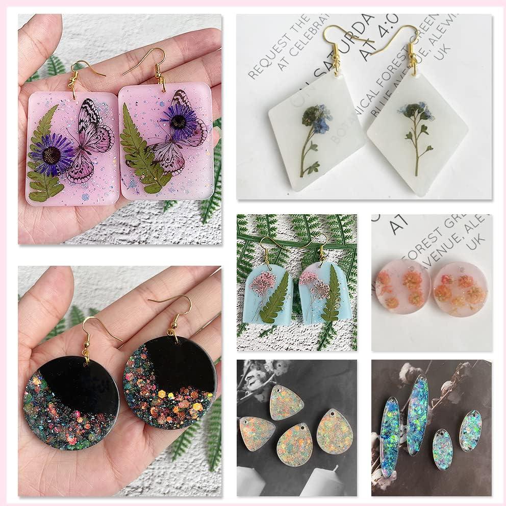 Kit de Moldes para Pendientes ResinWorld - 171 Piezas, Silicona