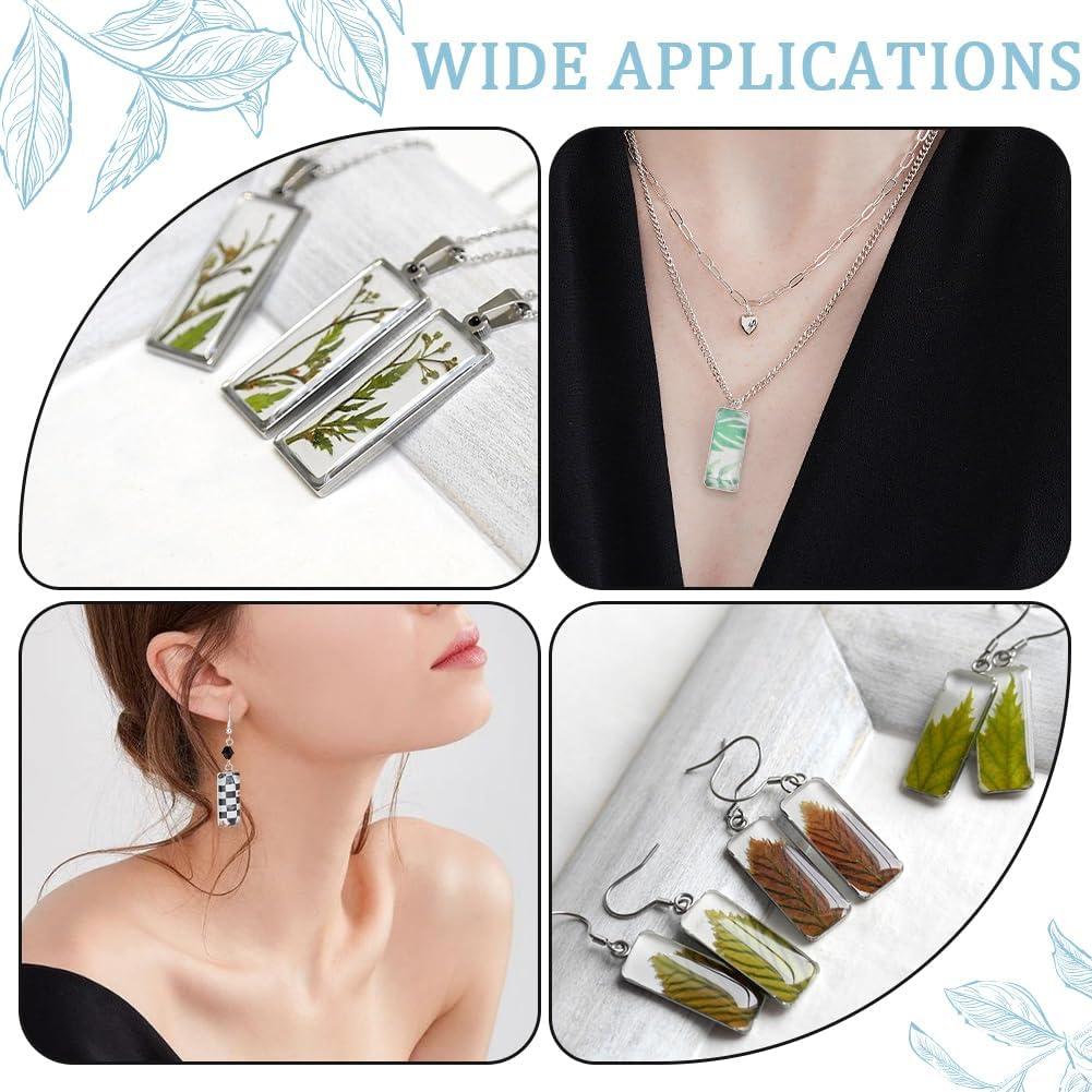 Bandejas para Colgantes SUNNYCLUE 80 Piezas Acero Inoxidable