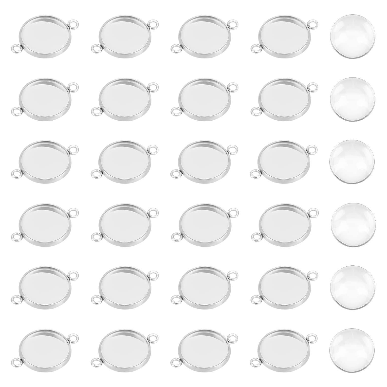 Conectores Redondos de Acero Inoxidable PH PandaHall 100pcs 12mm