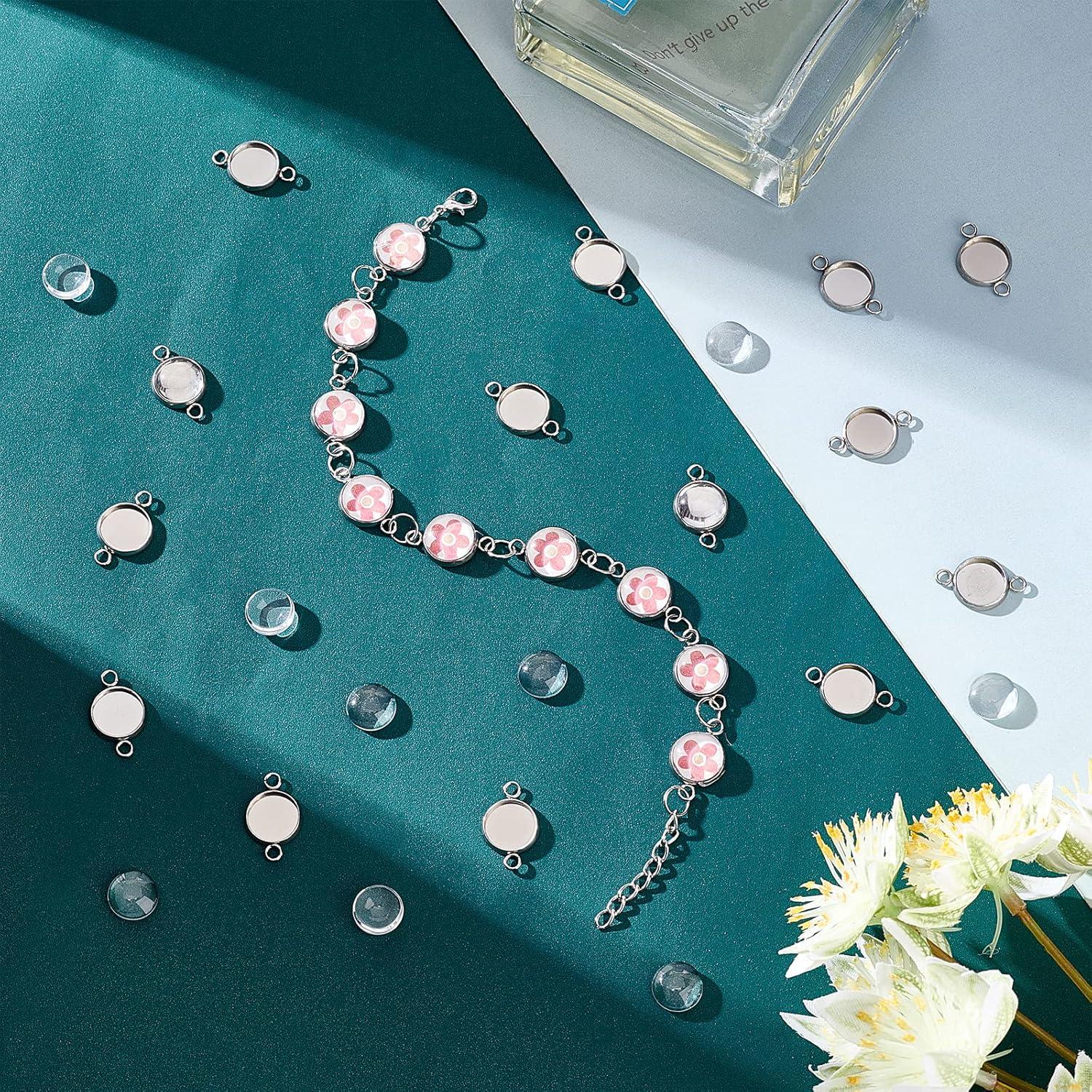 Conectores Redondos de Acero Inoxidable PH PandaHall 100pcs 12mm