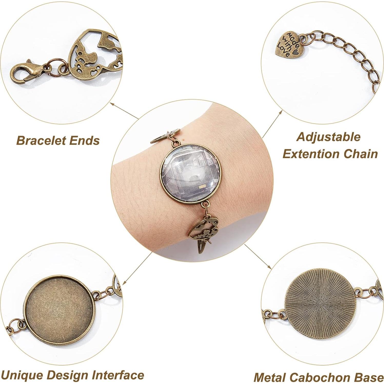 Pulseras de Joyería Vintage PH PandaHall 5 Piezas Ajustables