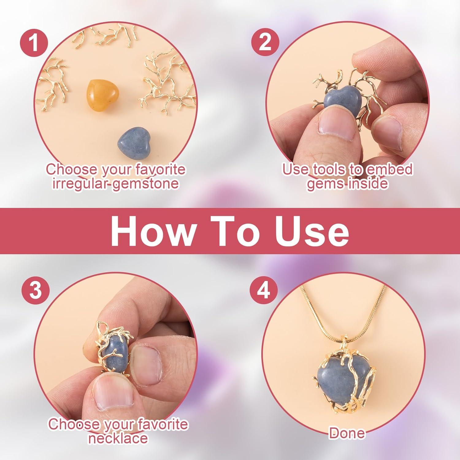 Plantillas de Joyería Isslly Rama Dorada Hipoalergénica 4 Piezas