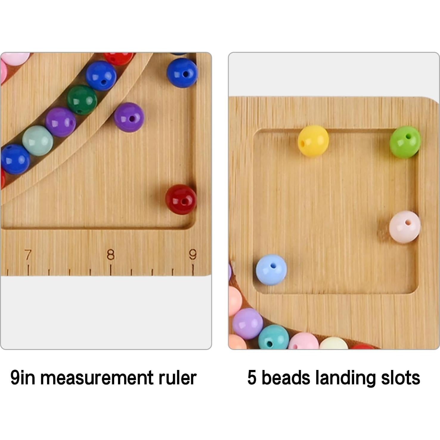 Tabla para hacer collares Favonuovy de madera 25x25 cm