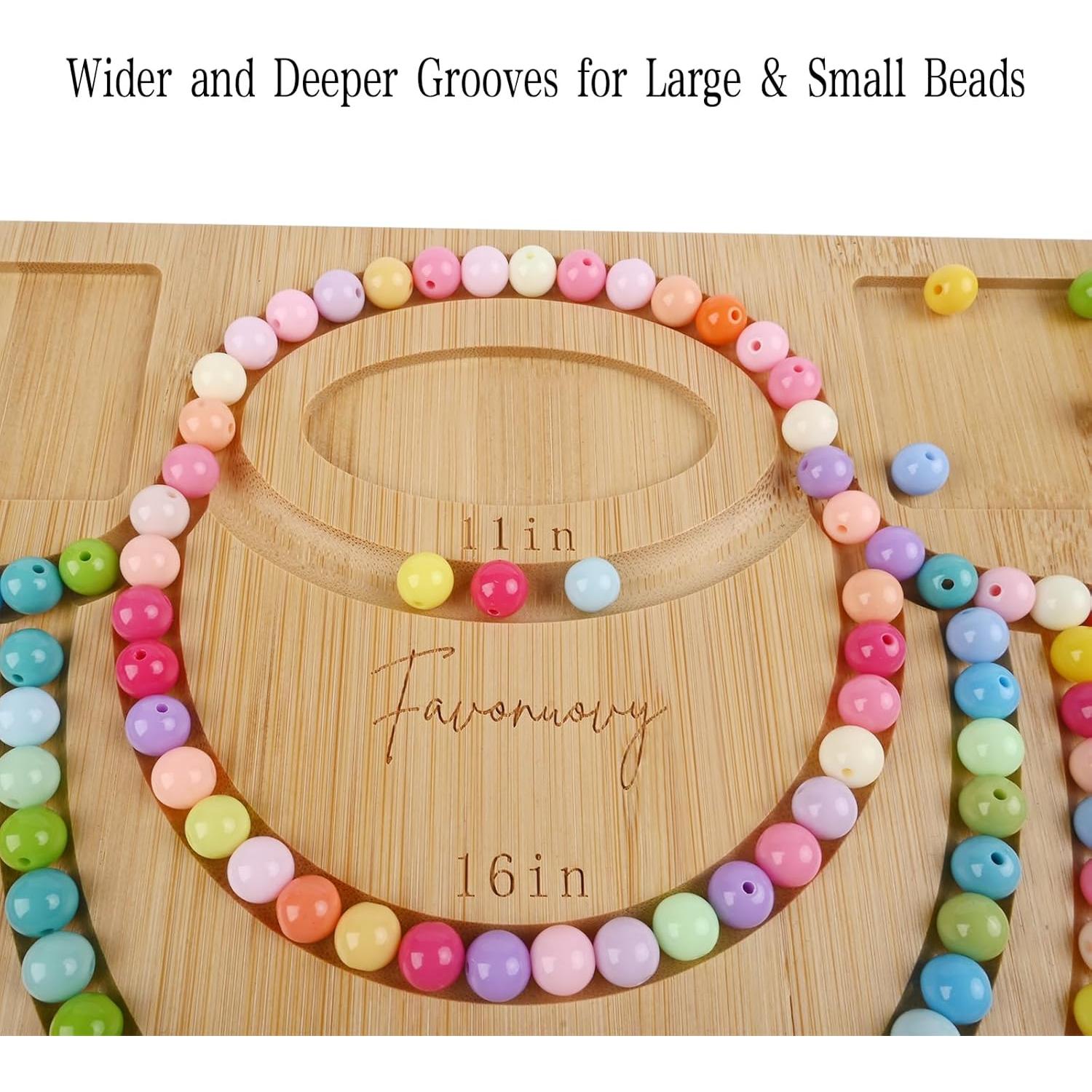 Tabla para hacer collares Favonuovy de madera 25x25 cm