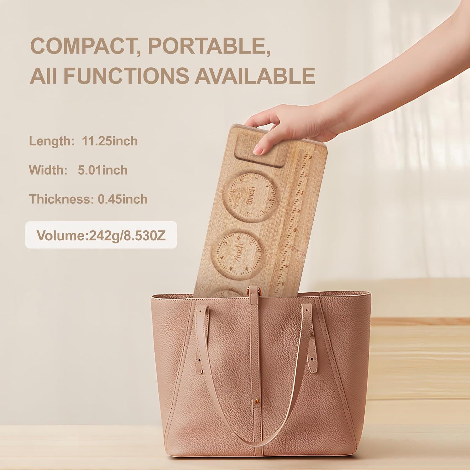 Tablero de Perlas HSZCTUY de Bambú para Joyería 28.58x12.7cm