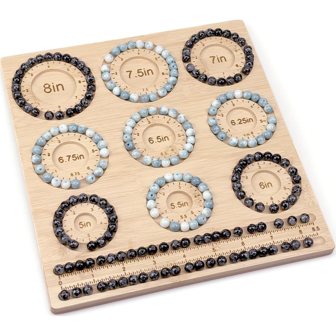 Tablero de Perlas Petoysoso de Bambú para Joyería 25.4x24cm