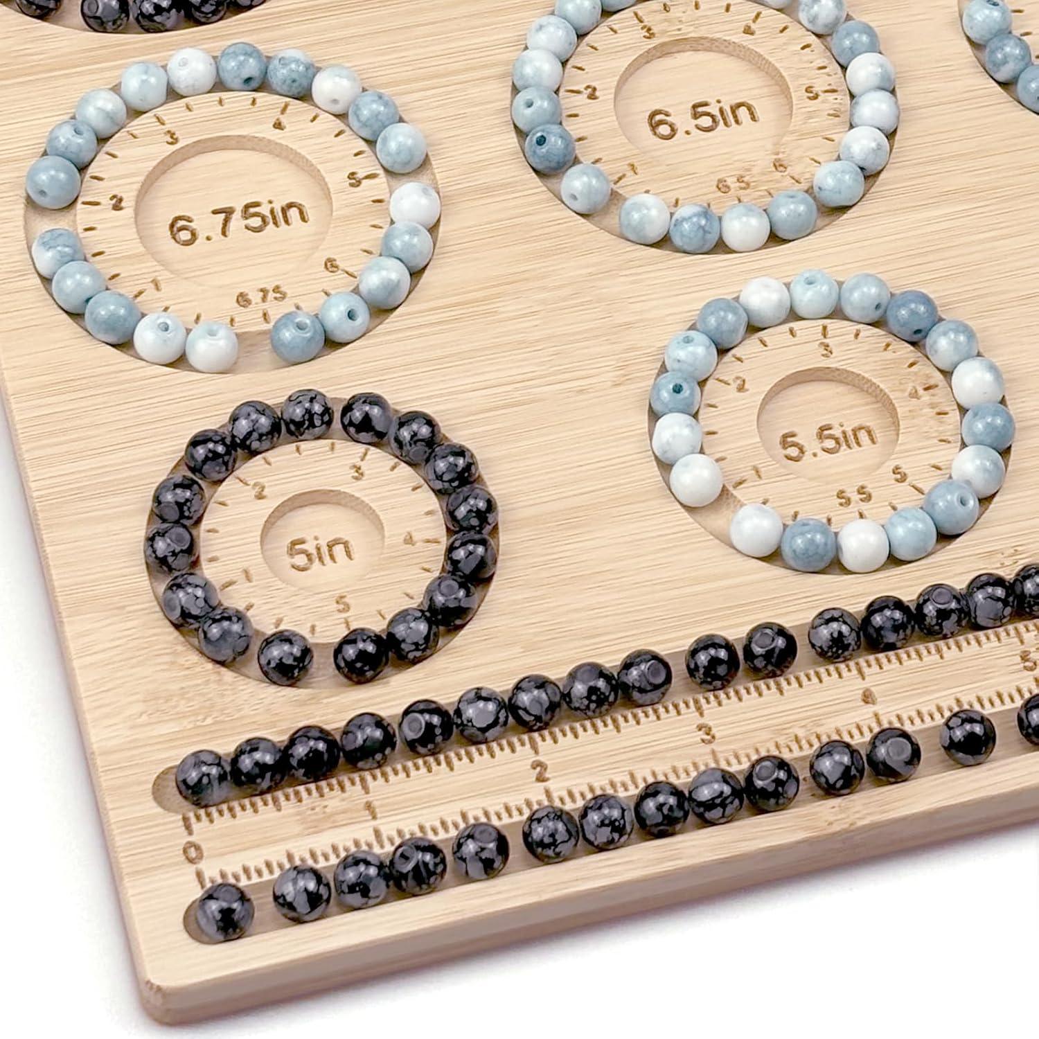 Tablero de Perlas Petoysoso de Bambú para Joyería 25.4x24cm