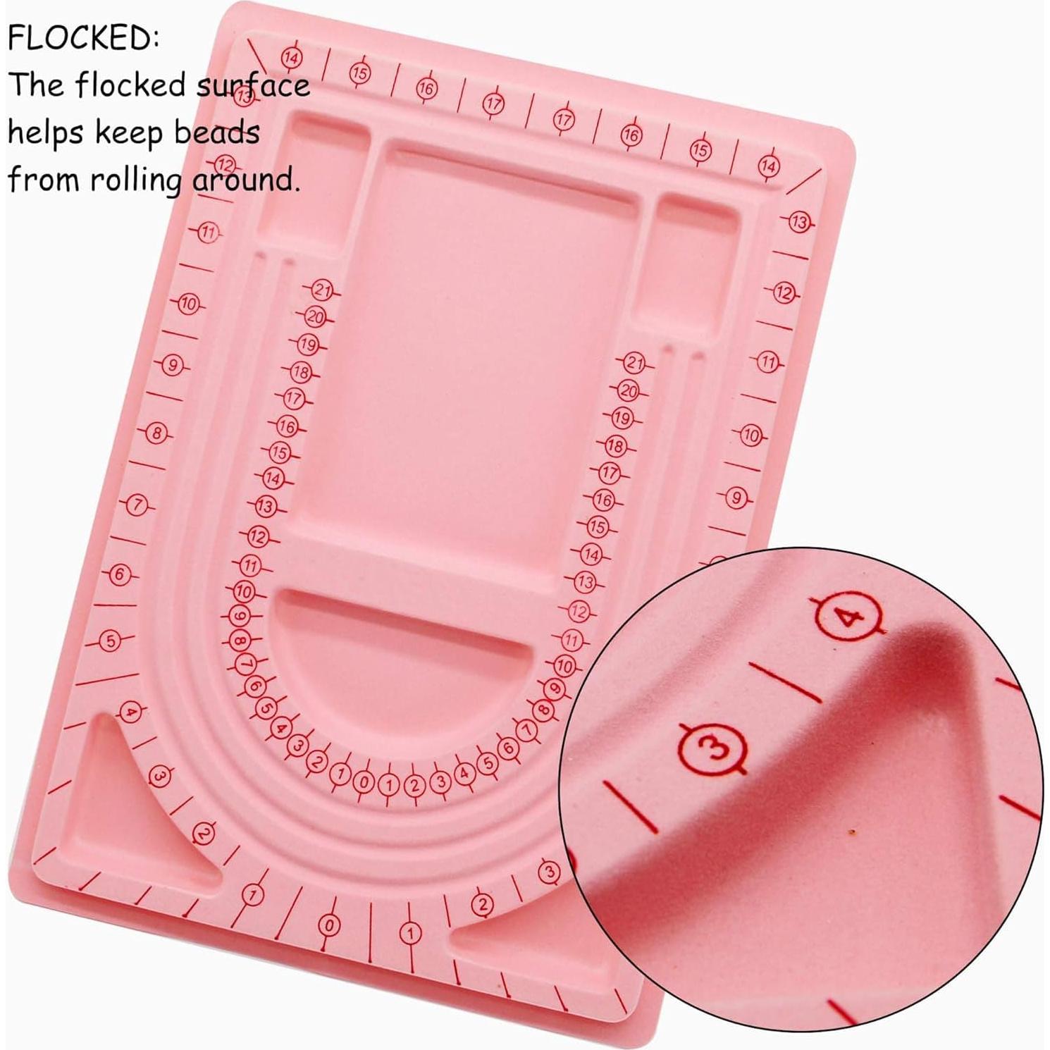 Tablero de Perlas H&W Rosa 32.7x24 cm para Joyería DIY