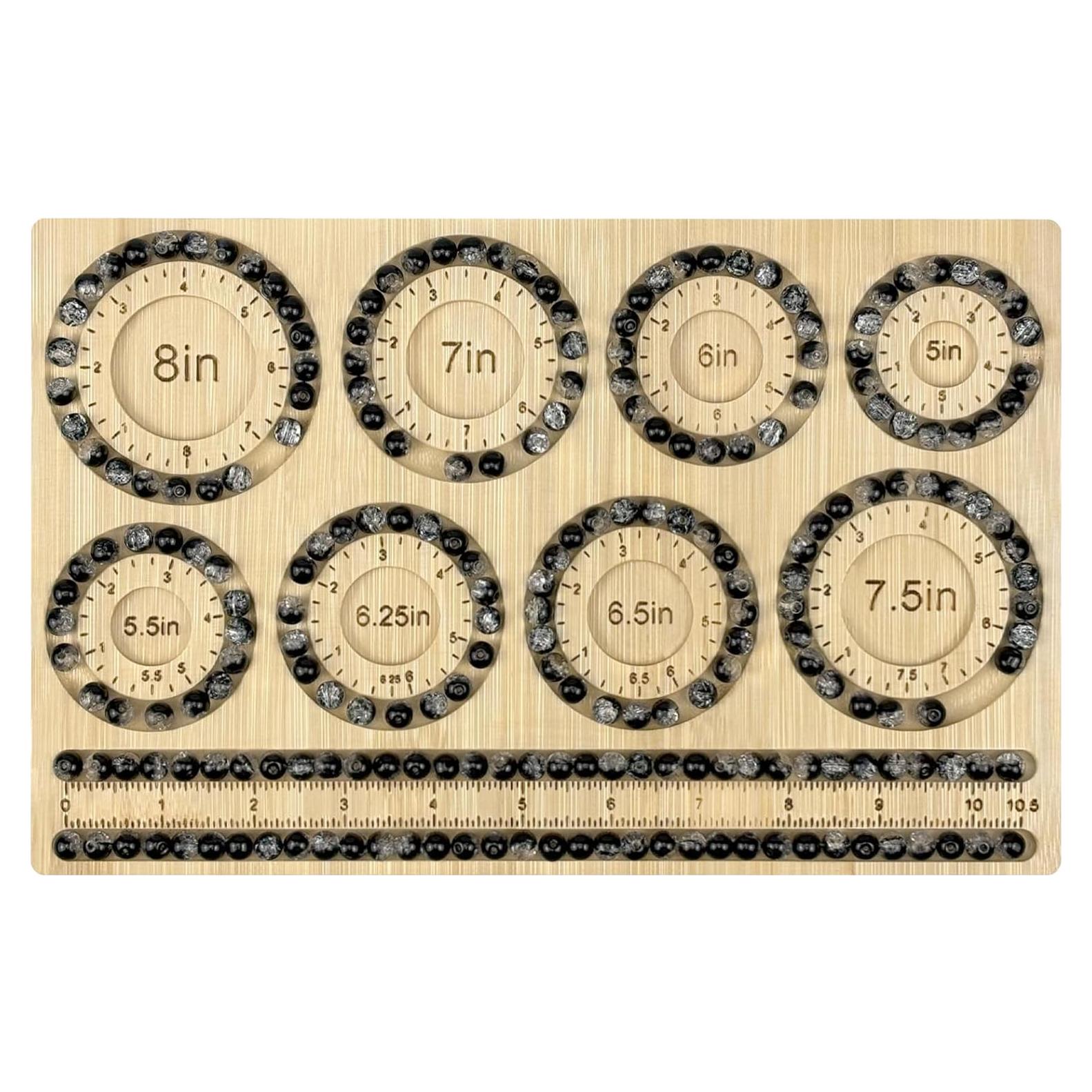 Tablero de Cuentas Petoysoso de Bambú para Joyas 29x18.5 cm