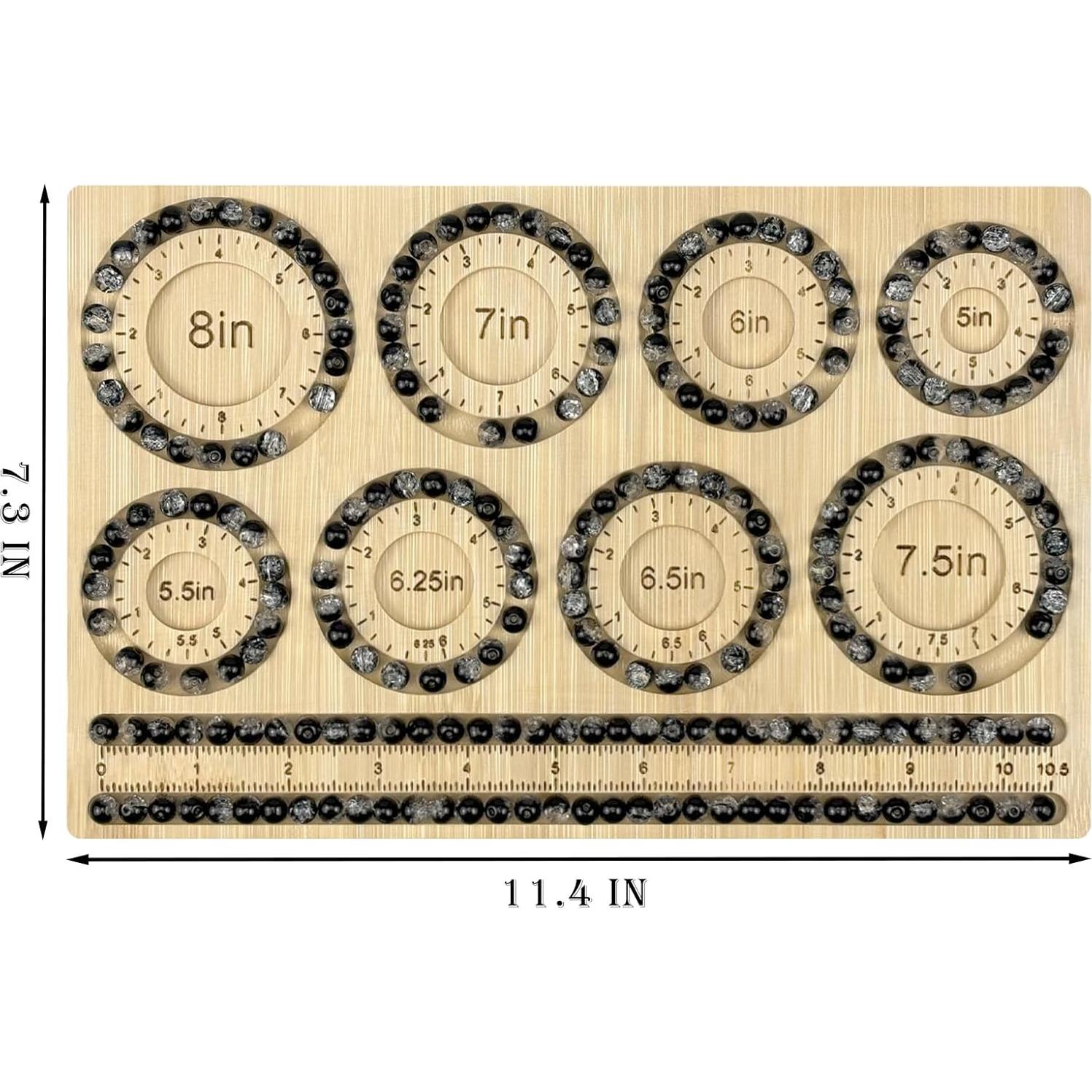 Tablero de Cuentas Petoysoso de Bambú para Joyas 29x18.5 cm