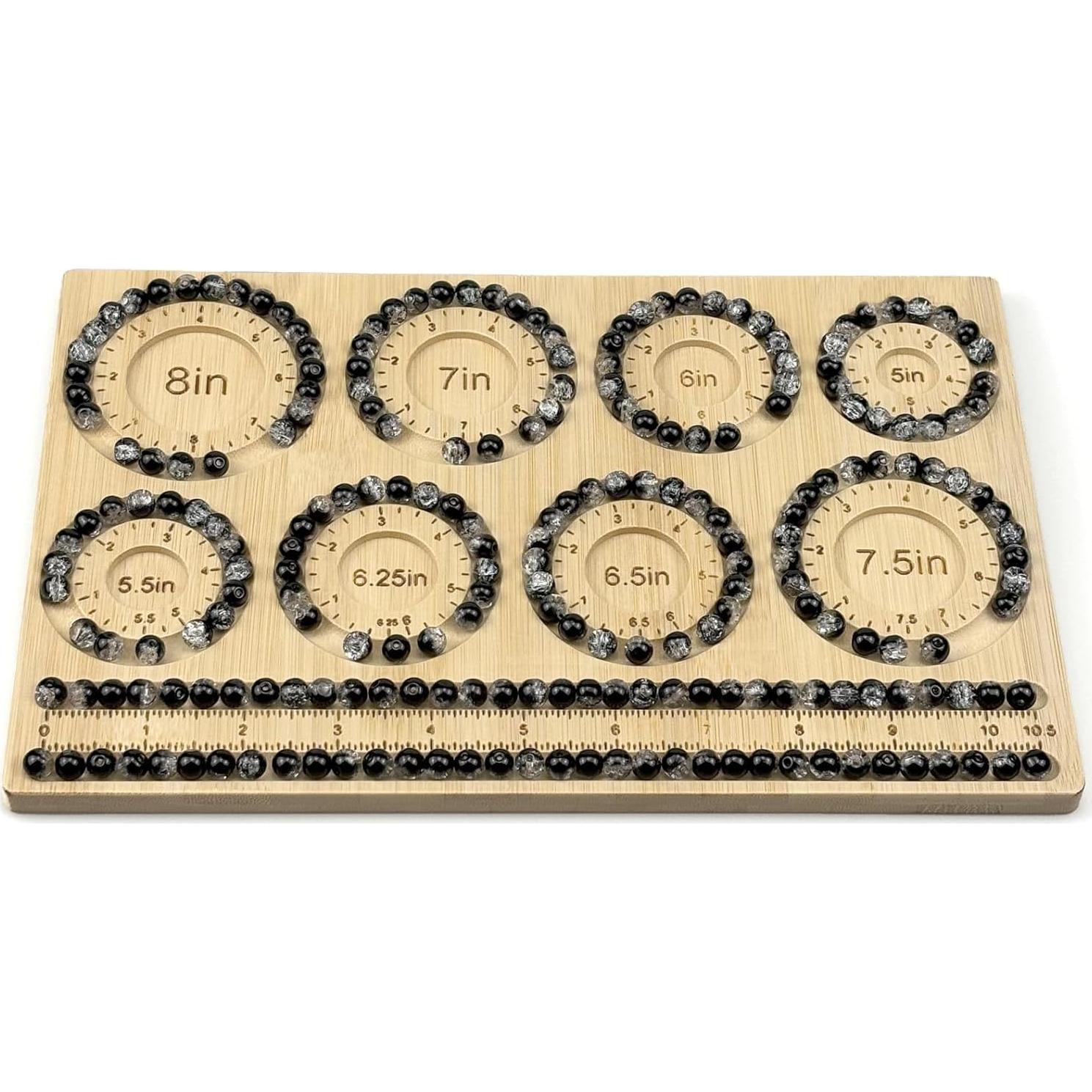 Tablero de Cuentas Petoysoso de Bambú para Joyas 29x18.5 cm