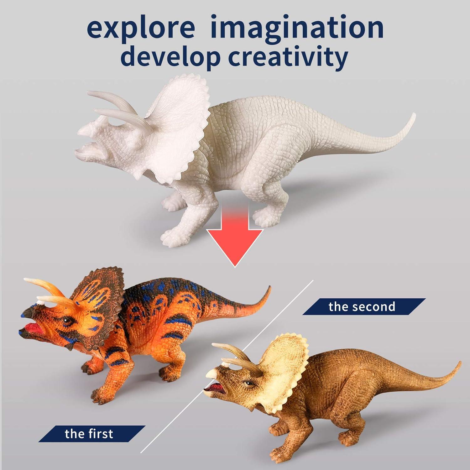 Kit de Pintura 3D Dinosaurios Whatstem - 12 Piezas para Niños