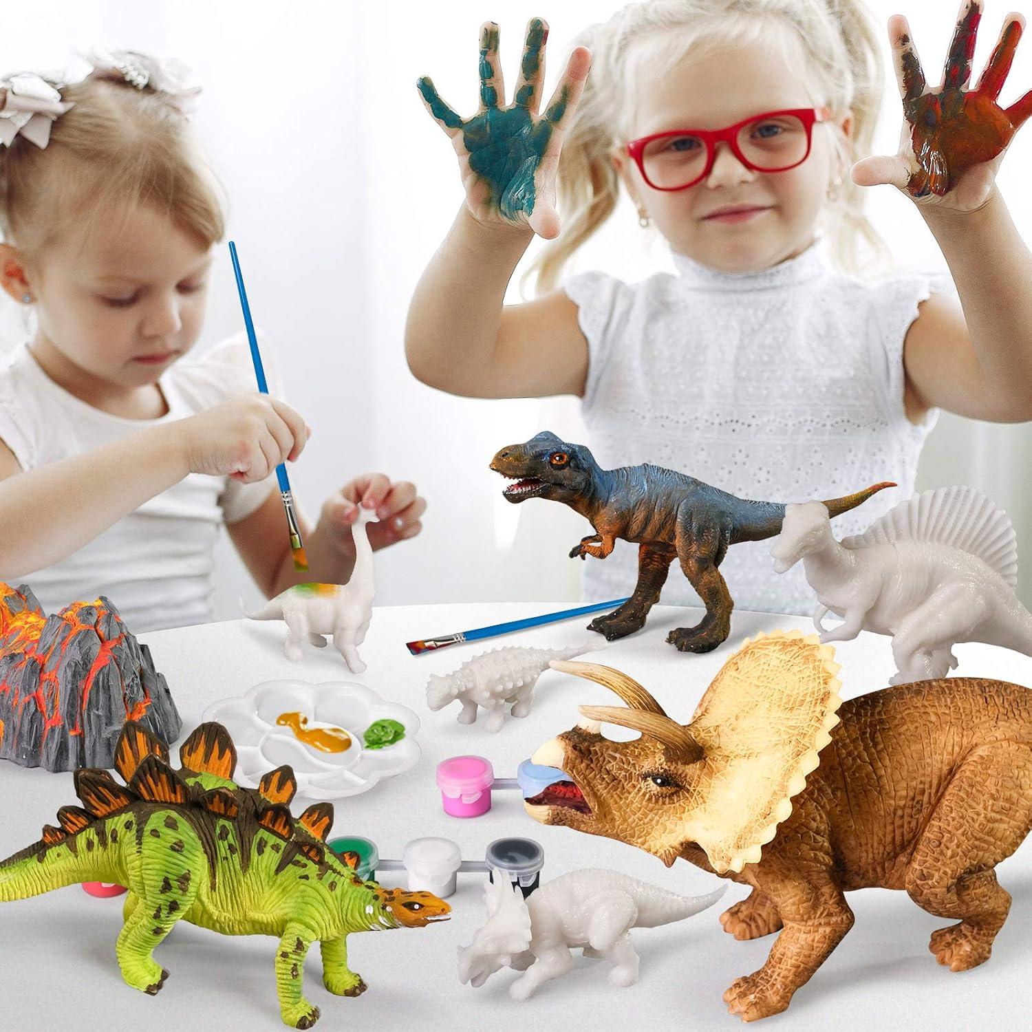 Kit de Pintura 3D Dinosaurios Whatstem - 12 Piezas para Niños
