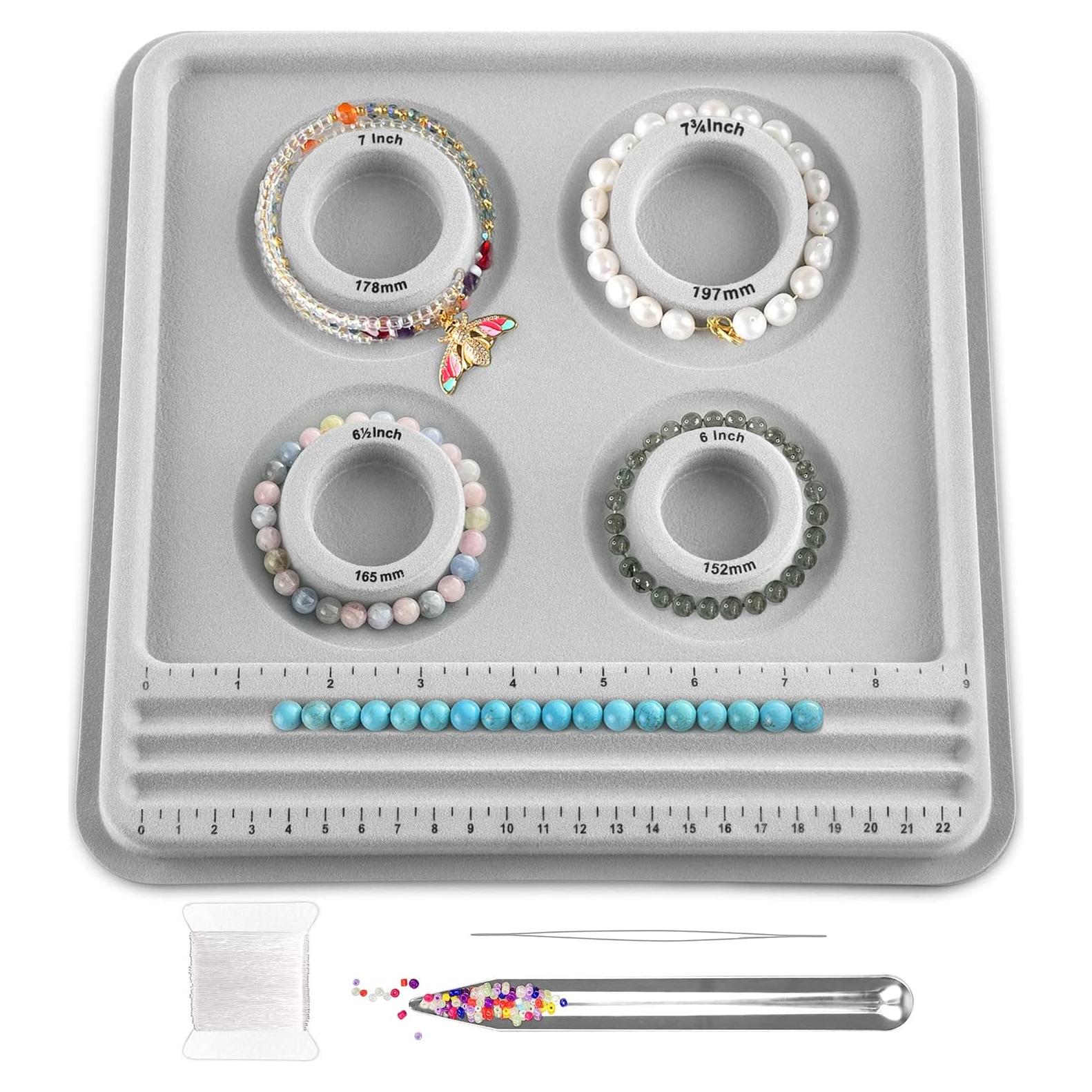 Kit de Fabricación de Joyería Hobbyworker con Tablero de Perlas