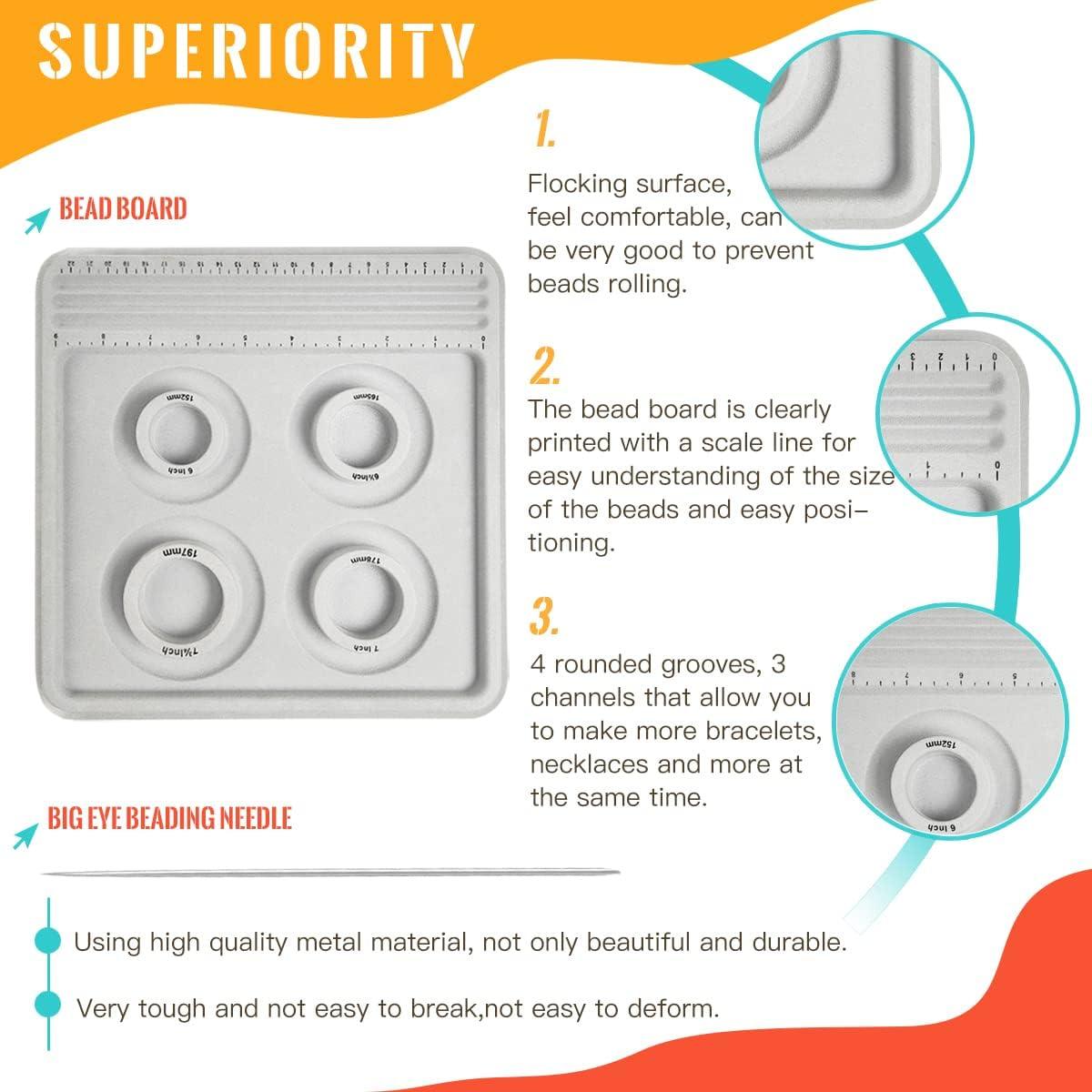 Kit de Fabricación de Joyería Hobbyworker con Tablero de Perlas