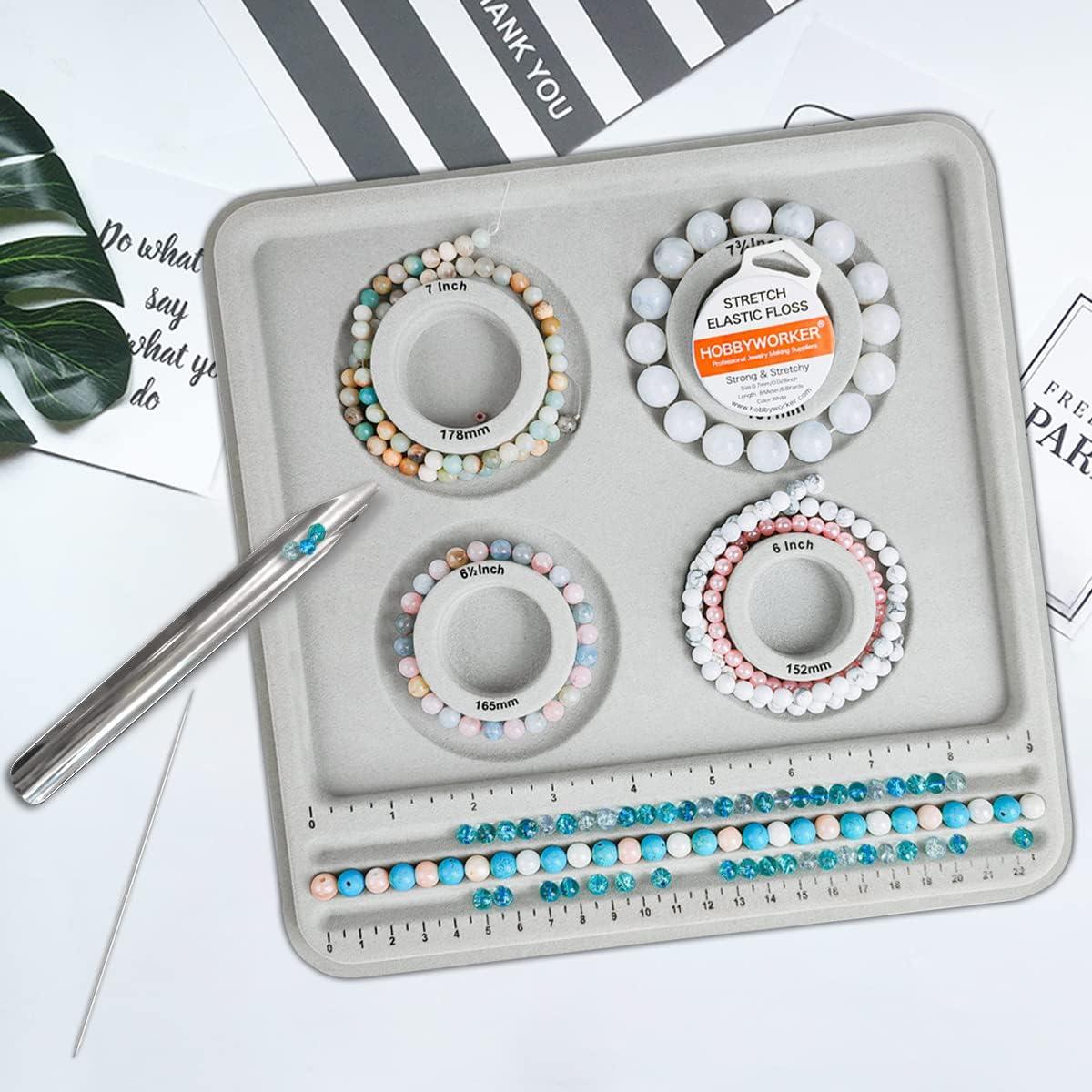 Kit de Fabricación de Joyería Hobbyworker con Tablero de Perlas