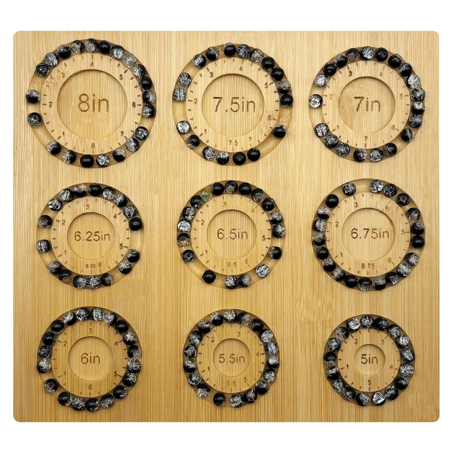 Tablero de Cuentas Petoysoso de Bambú para Joyas 24.9x22.9 cm