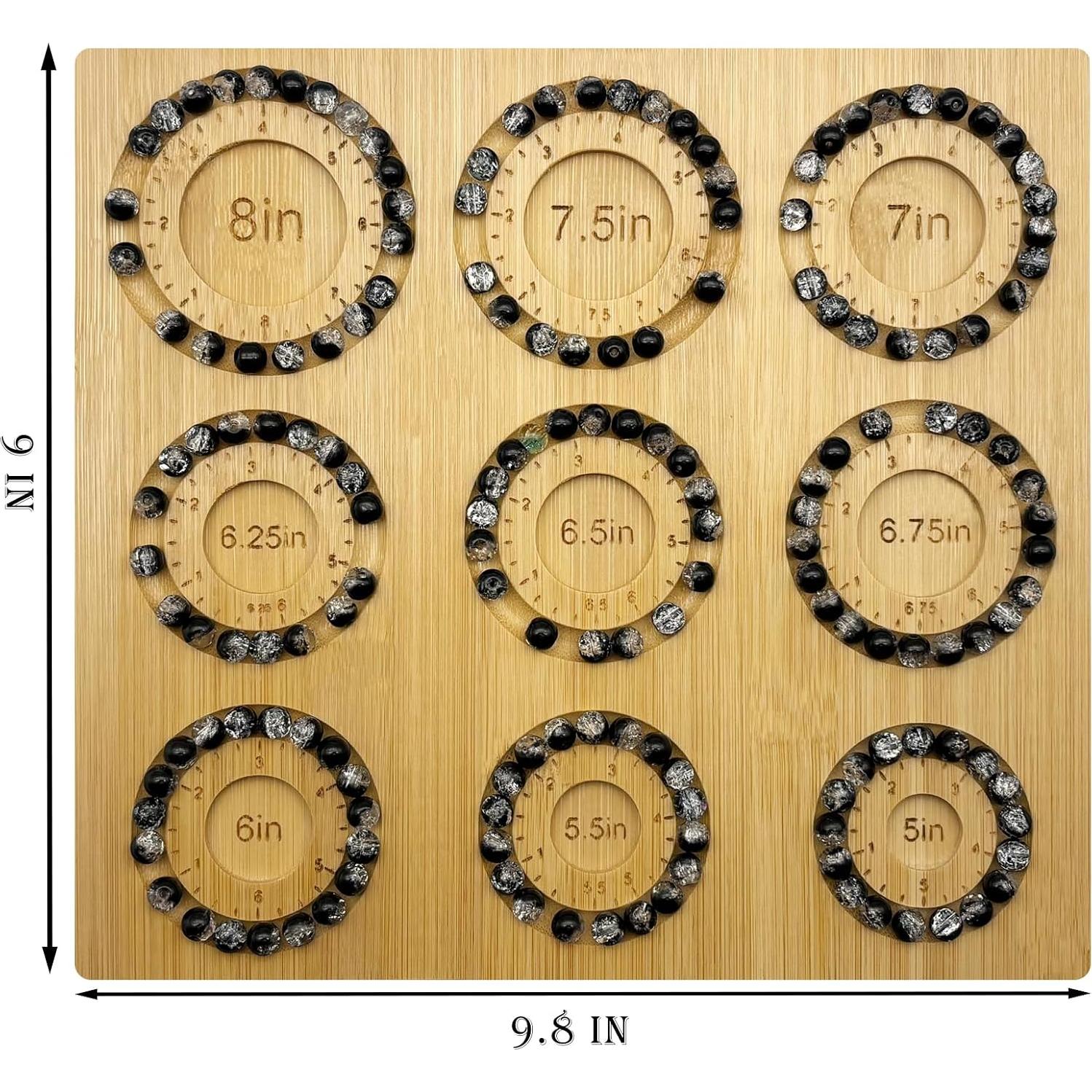 Tablero de Cuentas Petoysoso de Bambú para Joyas 24.9x22.9 cm