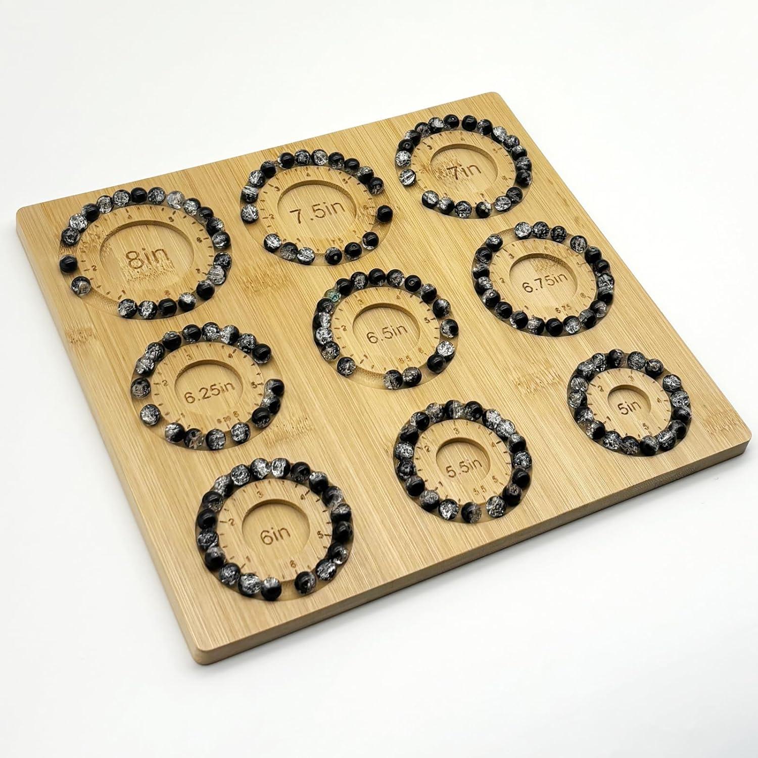 Tablero de Cuentas Petoysoso de Bambú para Joyas 24.9x22.9 cm