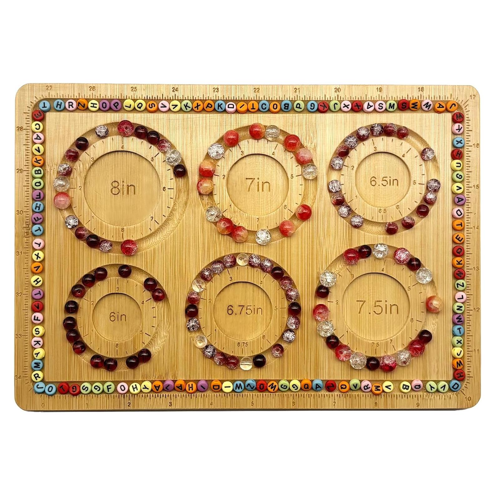 Tablero de Cuentas de Bambú Petoysoso 30.48x20 cm DIY Joyería