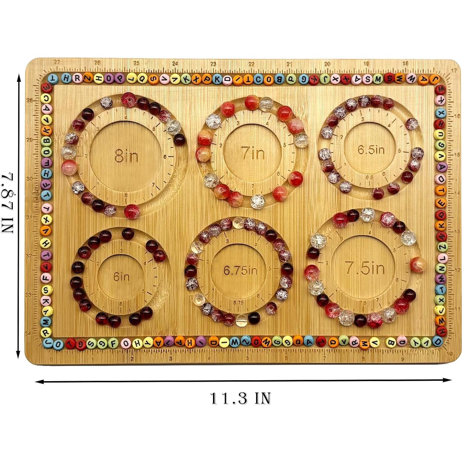 Tablero de Cuentas de Bambú Petoysoso 30.48x20 cm DIY Joyería